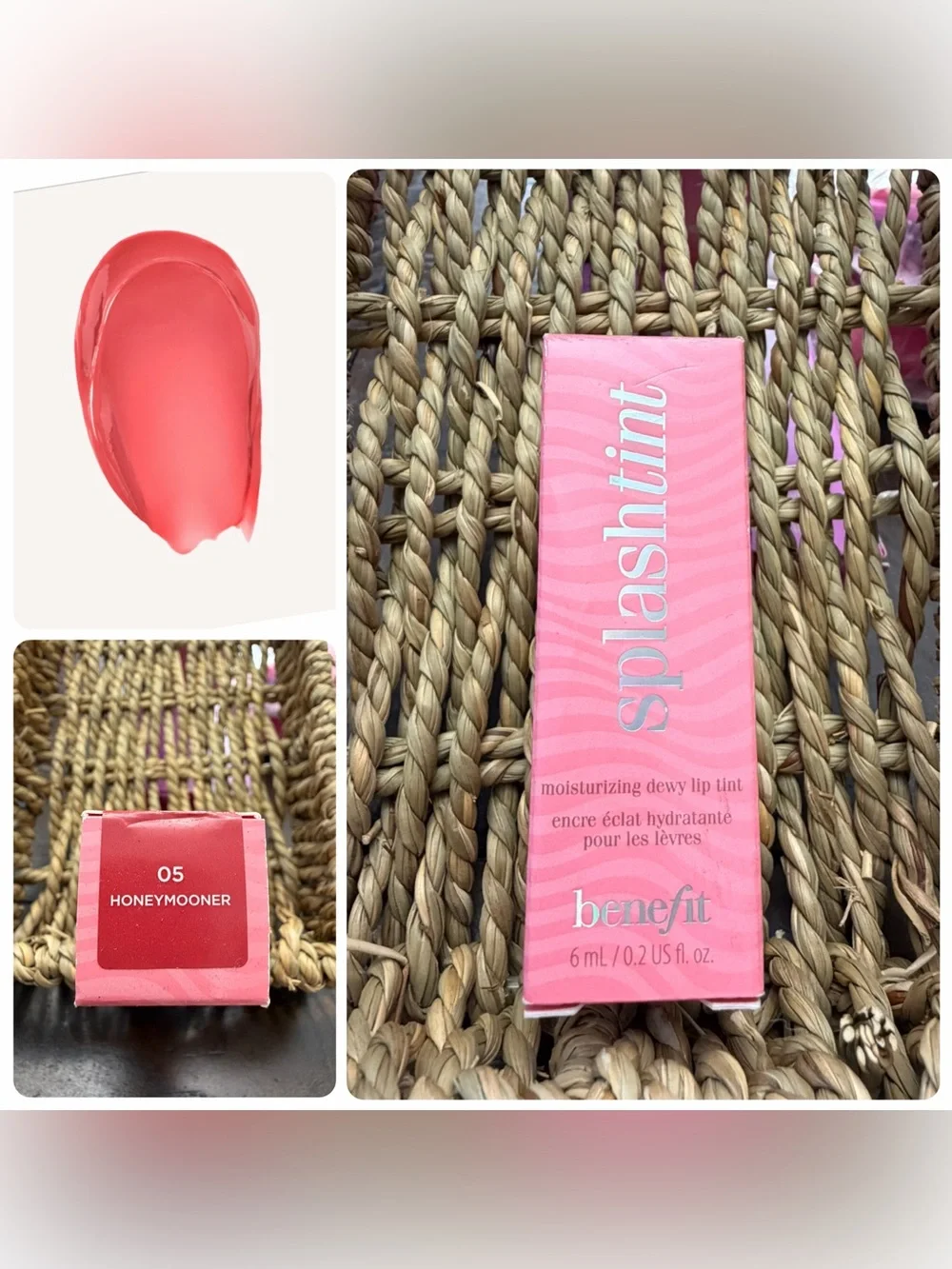 Benefit Splashtint Lip Tint 05 Honeymooner 6mL Full Size NIB